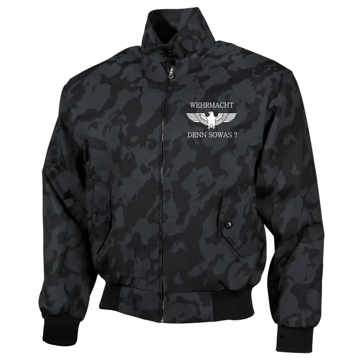Bestickte Harrington Jacke, Camo - Wehrmacht denn sowas