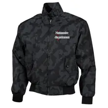 Bestickte Harrington Jacke, Camo - Nationaler Sozialismus - gewählte Variante
