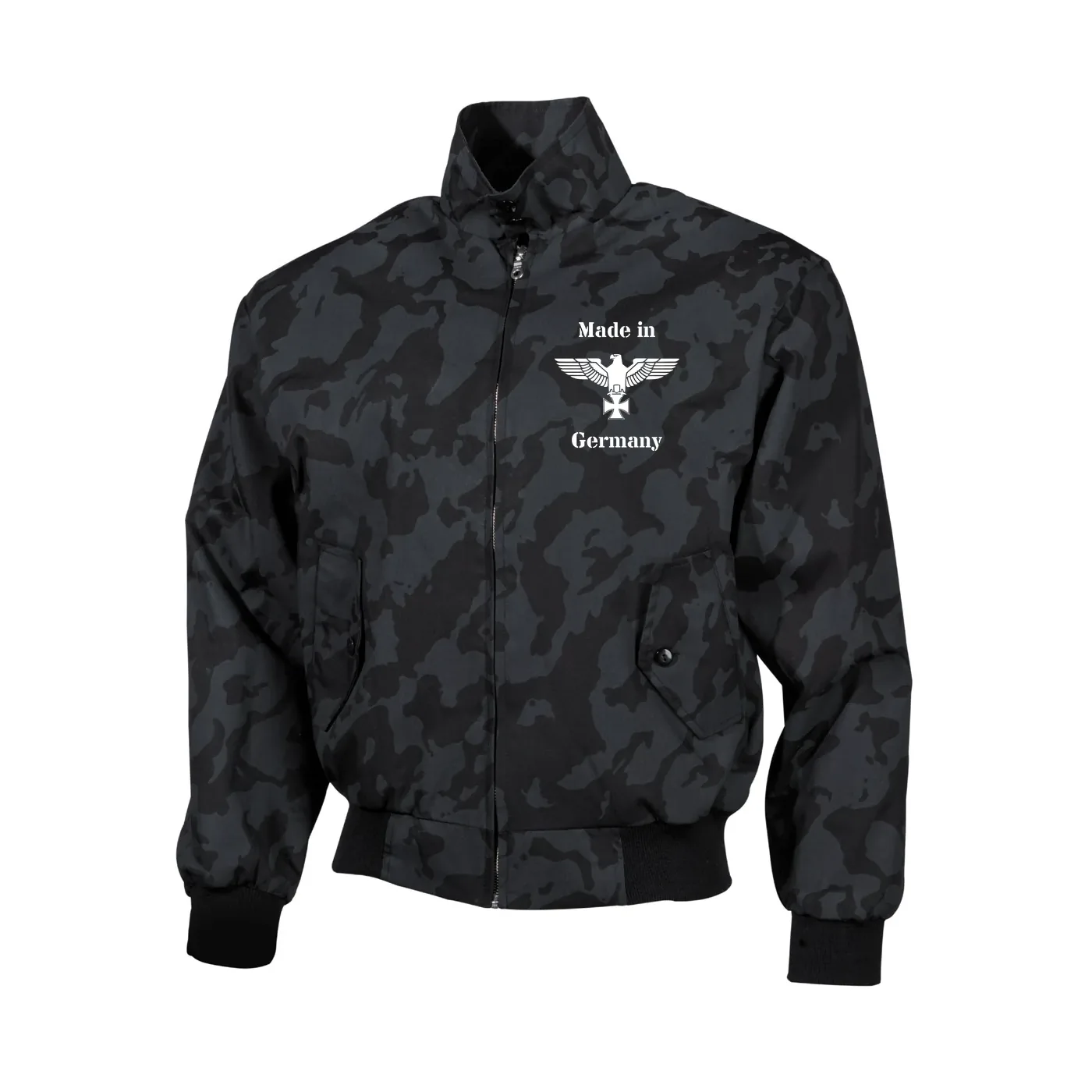 Bestickte Harrington Jacke, Camo - Made in Germany