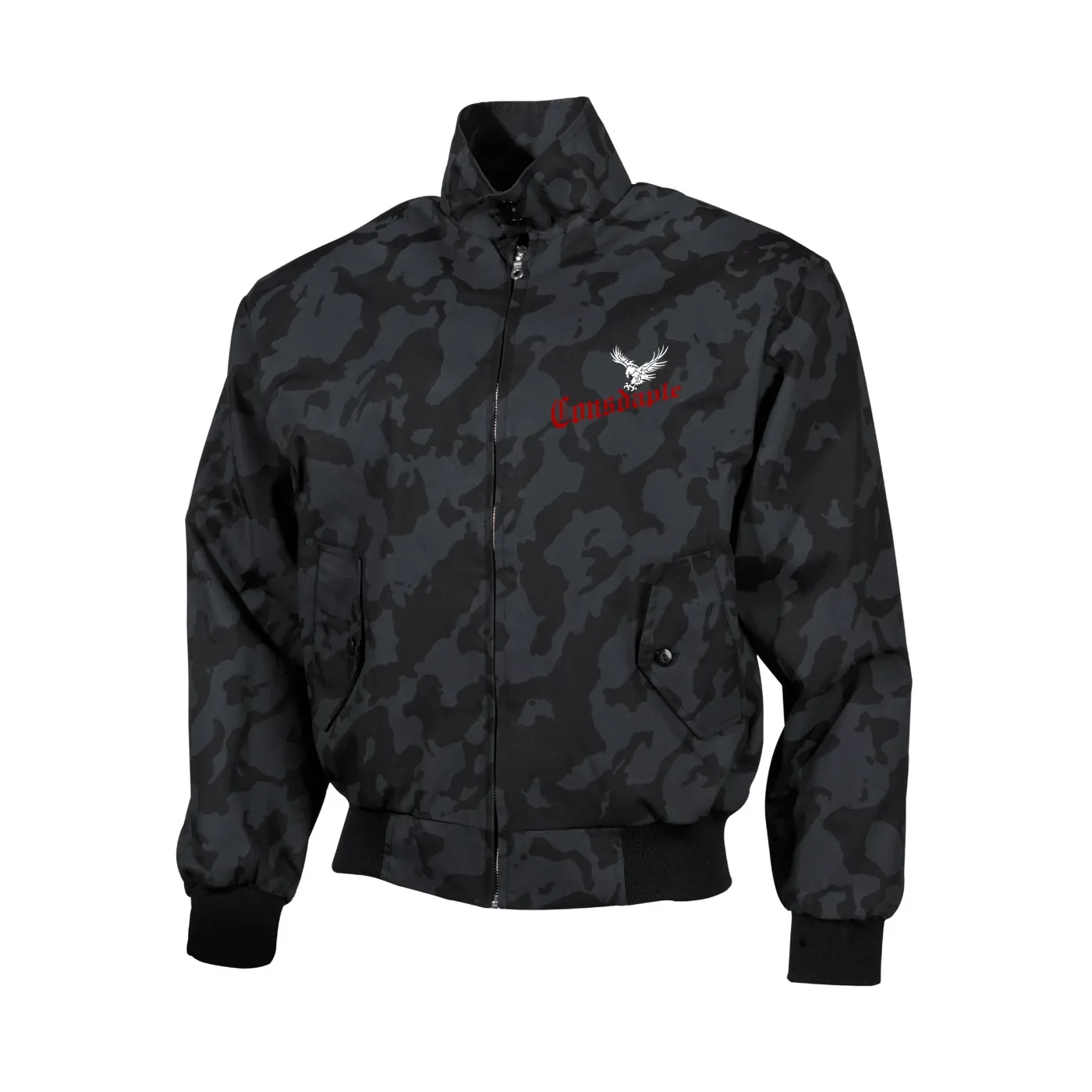Bestickte Harrington Jacke, Camo - Consdaple, Adler im Flug
