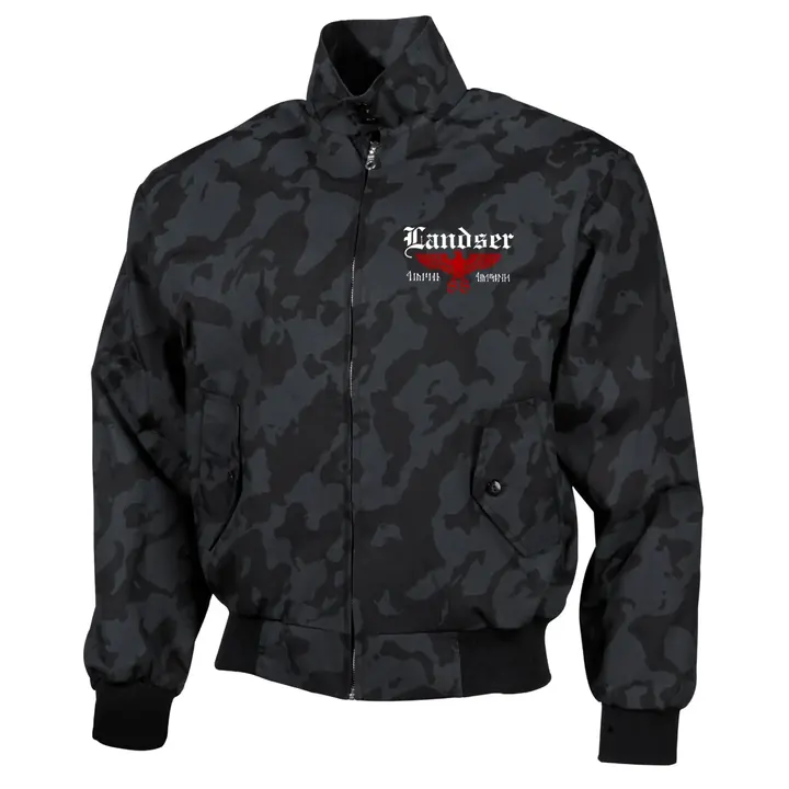 Bestickte Harrington Jacke, Camo - Landser, Adler 88