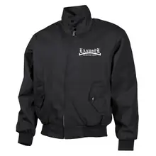 Bestickte Harrington Jacke, Schwarz - Landser, weiß - gewählte Variante
