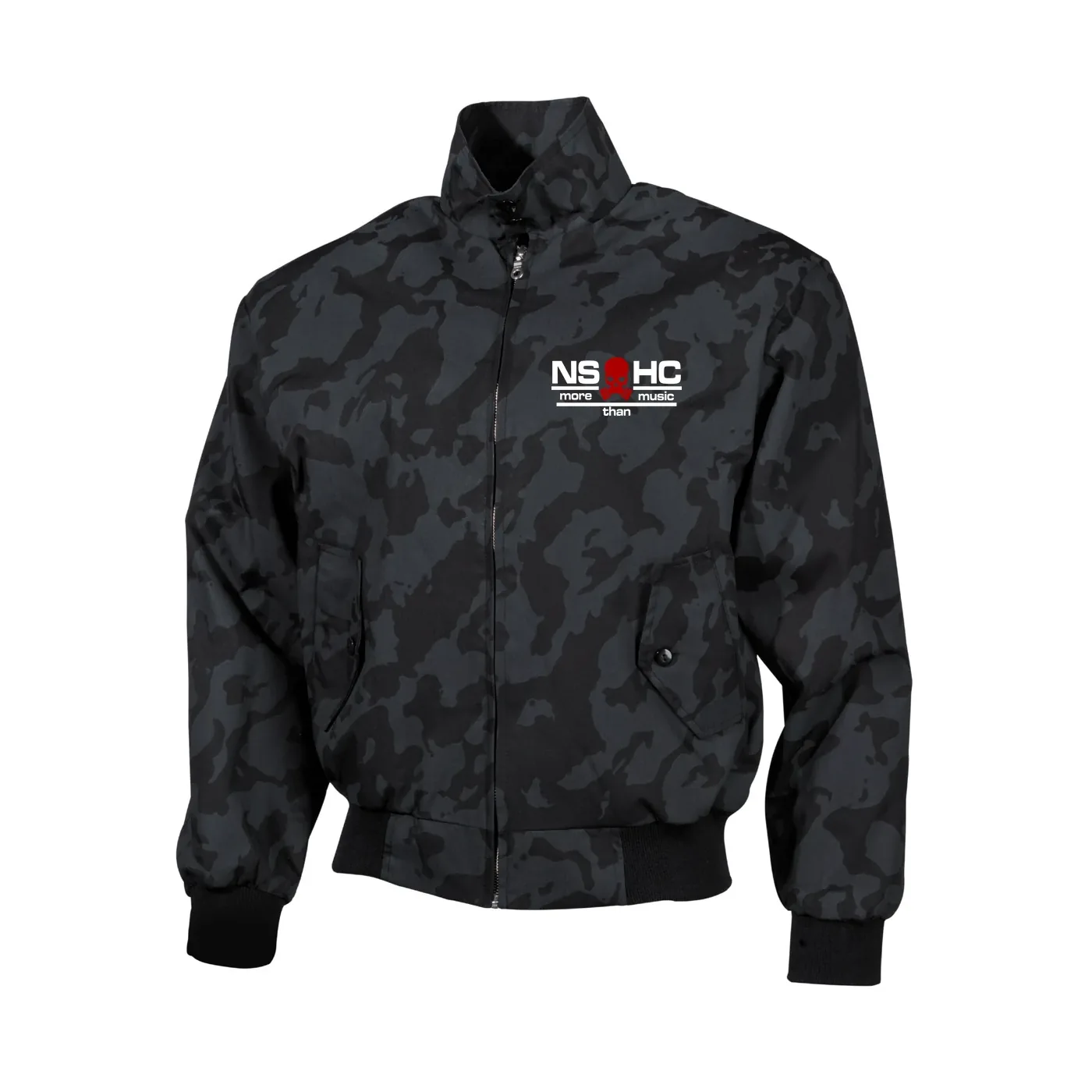Bestickte Harrington Jacke, Camo - NS HC, more than music