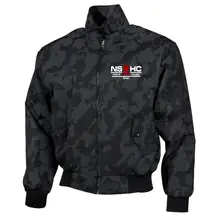 Bestickte Harrington Jacke, Camo - NS HC, more than music - gewählte Variante