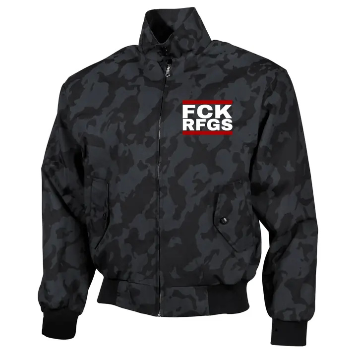 Bestickte Harrington Jacke, Camo - FCK RFGS