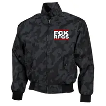 Bestickte Harrington Jacke, Camo - FCK RFGS Vorderseite