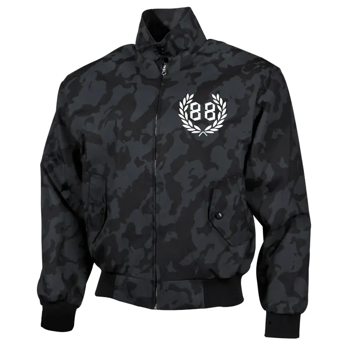 Bestickte Harrington Jacke, Camo - 88, kranz