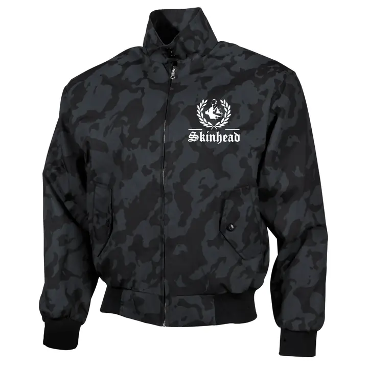 Bestickte Harrington Jacke, Camo - Für immer Skin