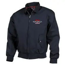 Bestickte Harrington Jacke, Blau - Walhalla, Nordmann - gewählte Variante
