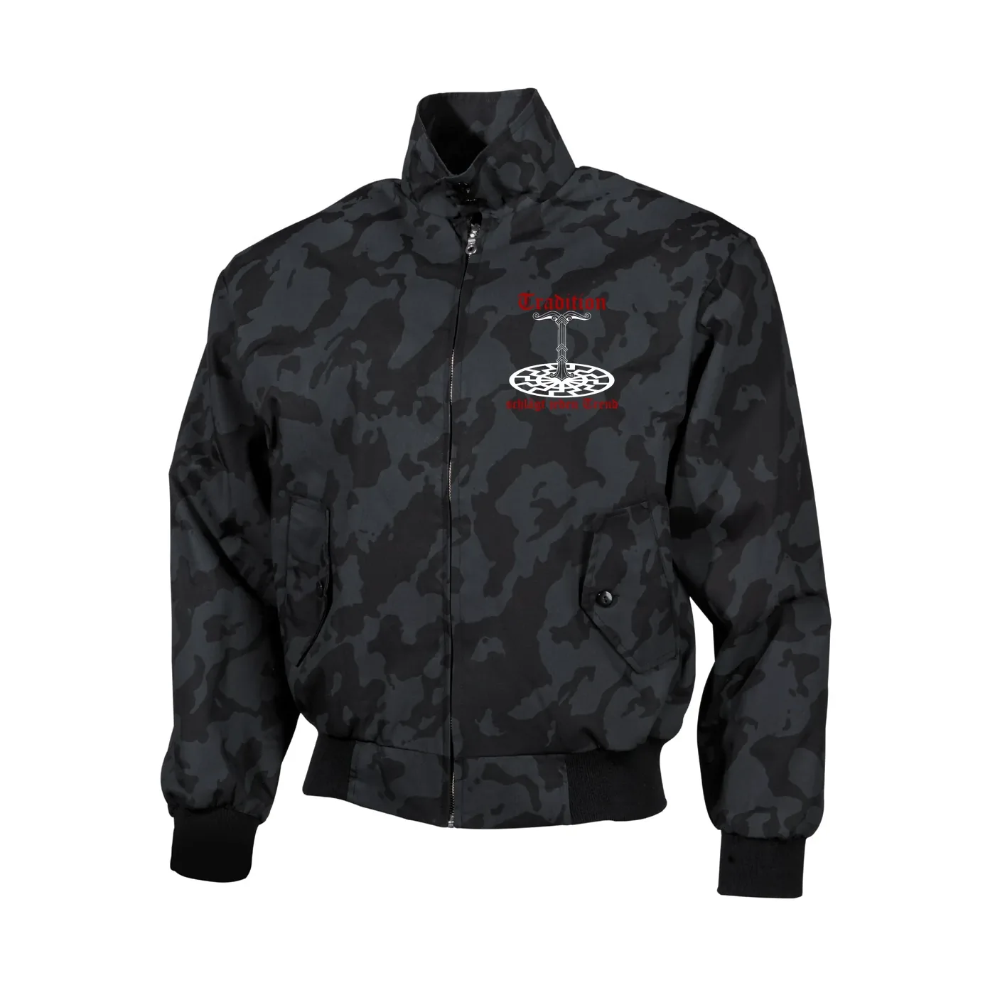 Bestickte Harrington Jacke, Camo - Tradition schlägt jeden Trend