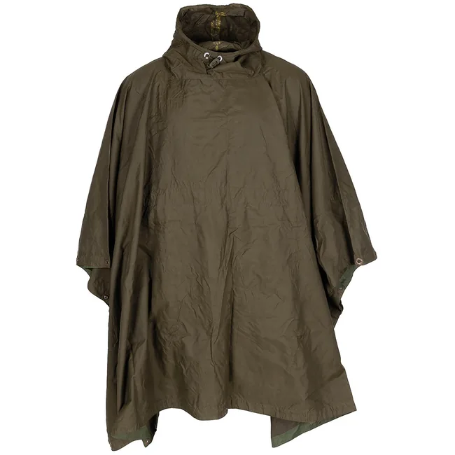 Österr. Poncho, oliv, gebr.