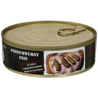 Streichwurst, fein, Vollkonserve, 200 g, 7% Mwst.