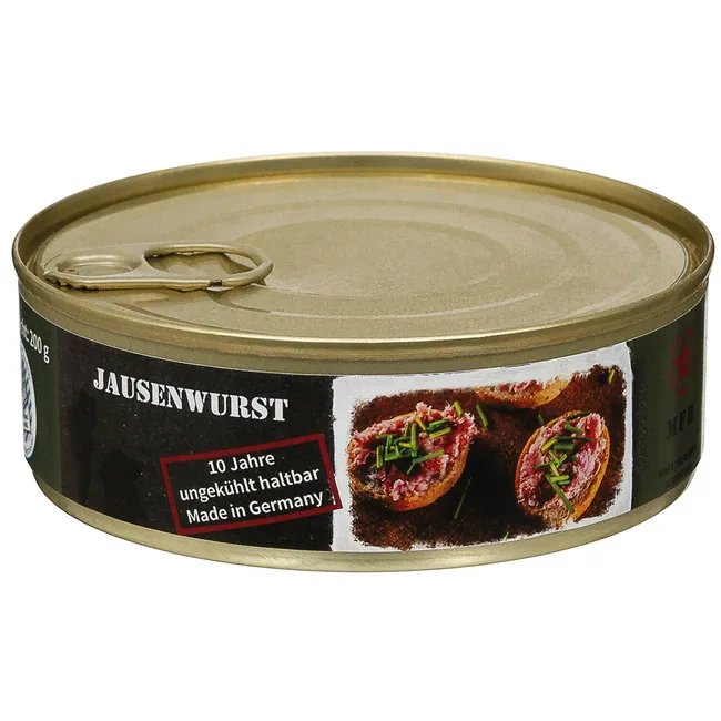 Jausenwurst, Vollkonserve, 200 g, 7% Mwst.