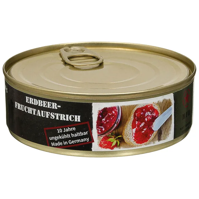 Erdbeer-Fruchtaufstrich, Vollkonserve, 200 g, 7% Mwst.