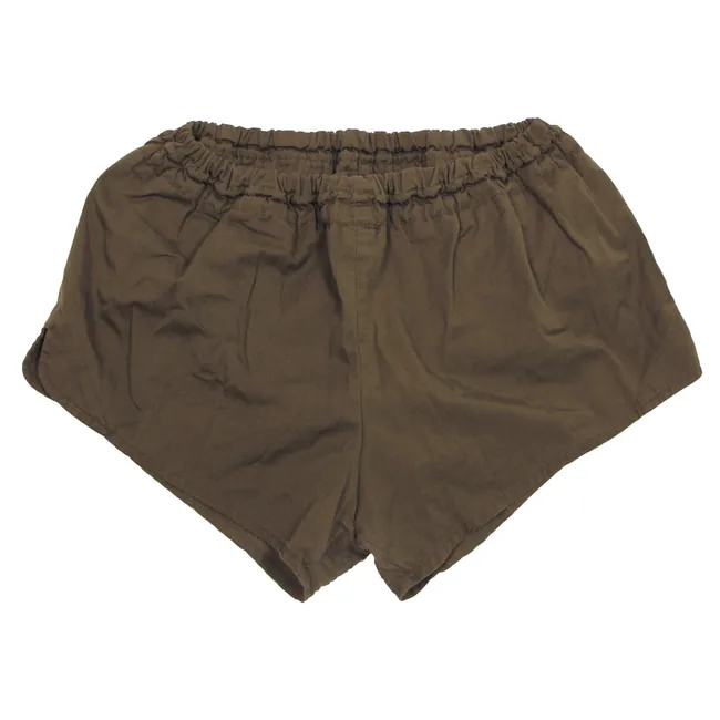 Österr. Sporthose, mit Innenhose, oliv, gebr.