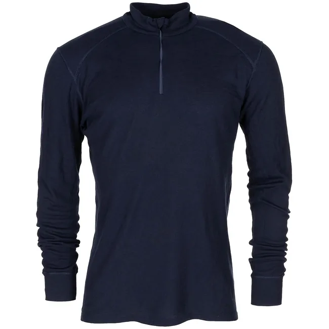 Holl. Unterhemd, langarm, blau, mit RV, gebr.