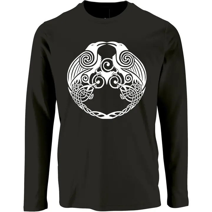 Herren Langarm Shirt - Raben