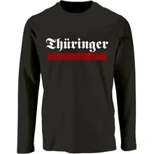 Herren Langarm Shirt - Thüringer, wir bereuen nicht Vorderseite