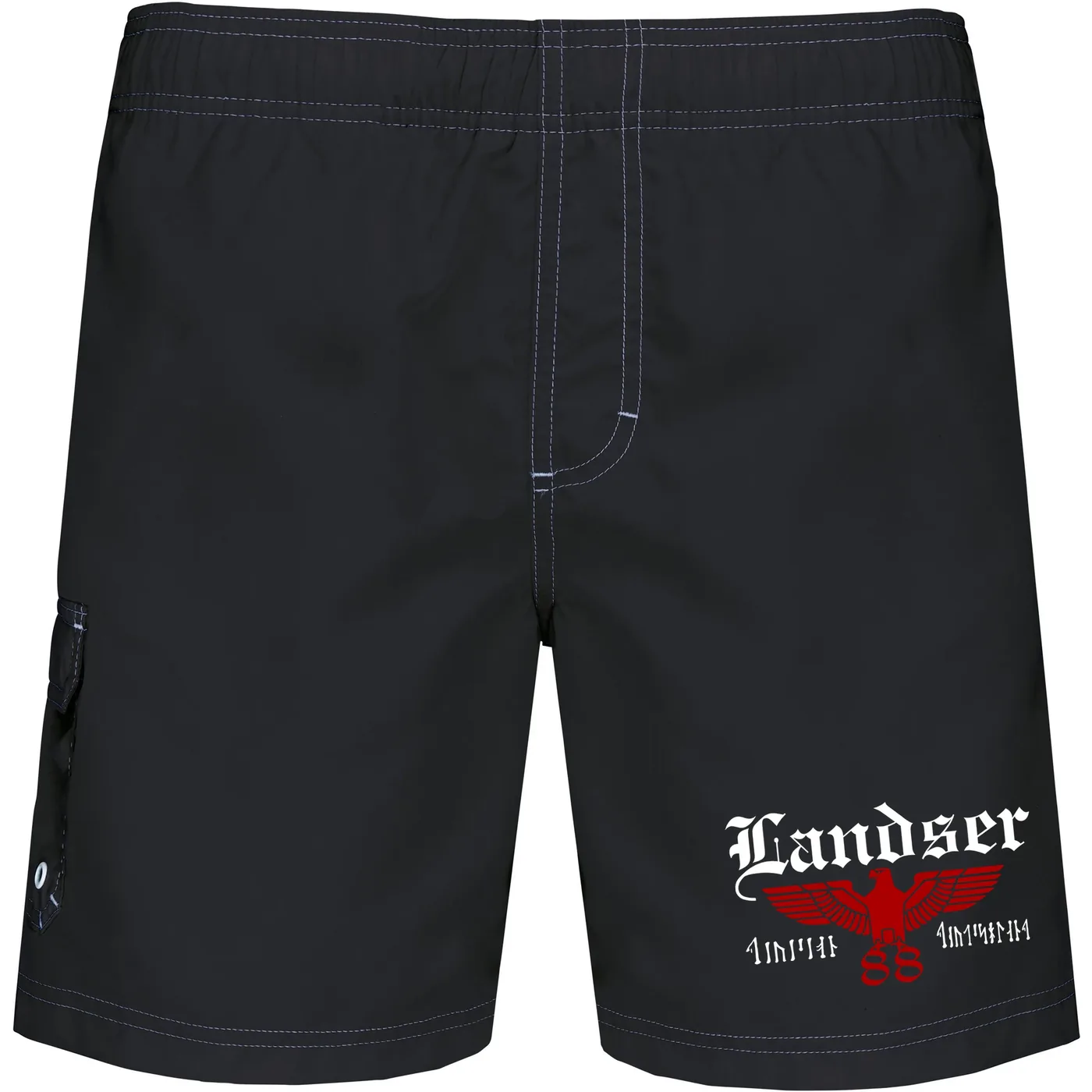 Bestickte Herren Badehose - Landser, Adler 88