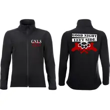 Bestickte Damen Softshelljacke "2-lagig" - GNLS, Schlagring Vorder- und Rückseite