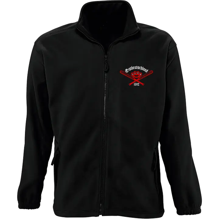 Bestickte Herren Standard Fleecejacke - Ostdeutschland, ACAB