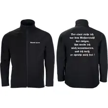 Bestickte Herren Softshelljacke "2-lagig" - Rudolf Hess Vorder- und Rückseite