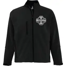 Bestickte Herren Softshelljacke "3-lagig" - Germania, Kreuz - gewählte Variante