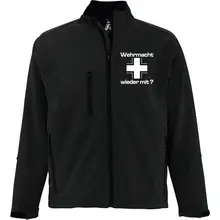 Bestickte Herren Softshelljacke "3-lagig" - Wehrmacht wieder mit - gewählte Variante