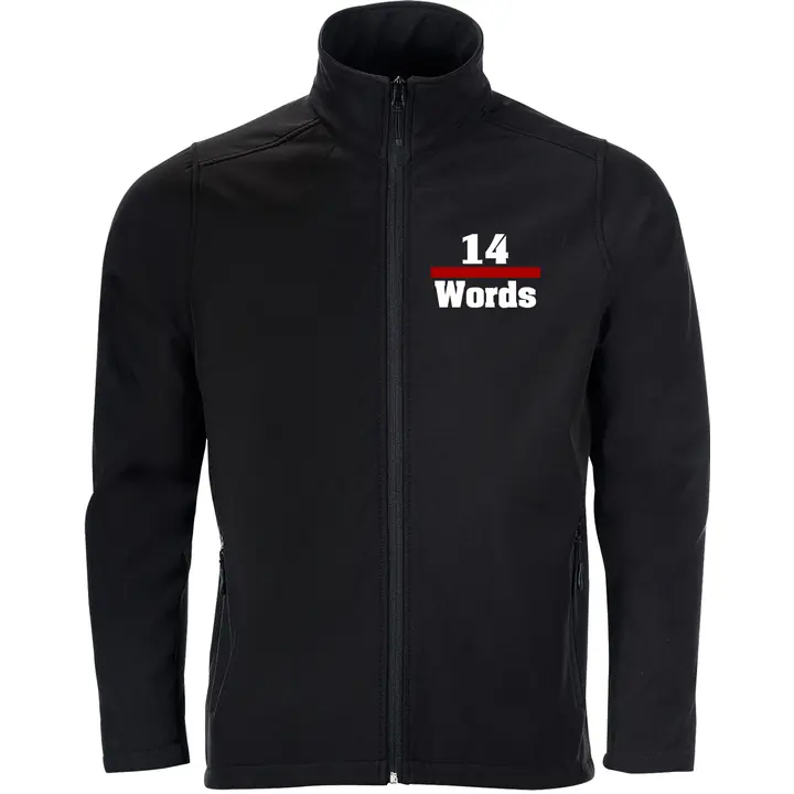 Bestickte Herren Softshelljacke "2-lagig" - 14 Words