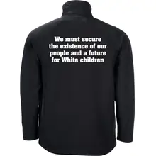 Bestickte Herren Softshelljacke "2-lagig" - 14 Words Rückseite