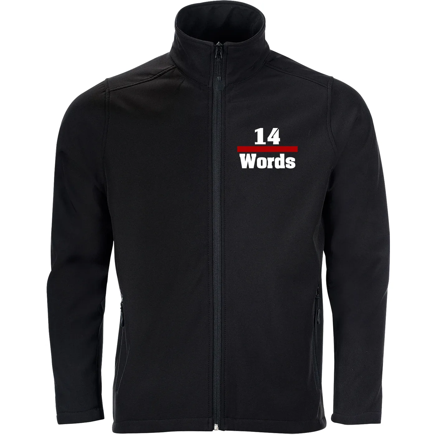Bestickte Herren Softshelljacke "2-lagig" - 14 Words