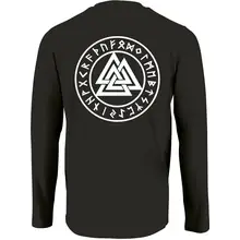 Herren Langarm Shirt - Mein Schwert für Tyr Rückseite