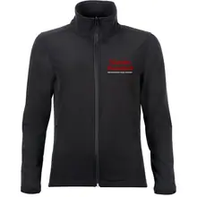 Bestickte Damen Softshelljacke "2-lagig" - Blutendes Deutschland Vorderseite