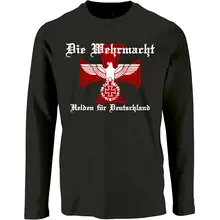 Herren Langarm Shirt - Die Wehrmacht, Helden für Deutschland Vorderseite