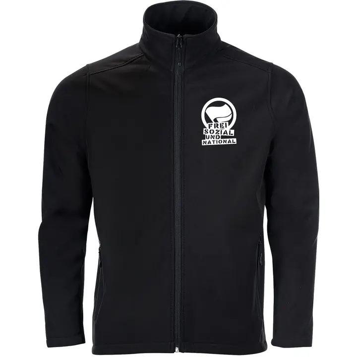 Bestickte Herren Softshelljacke "2-lagig" - Komm zur Revolution
