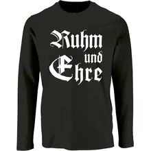 Herren Langarm Shirt - Ruhm und Ehre Vorderseite
