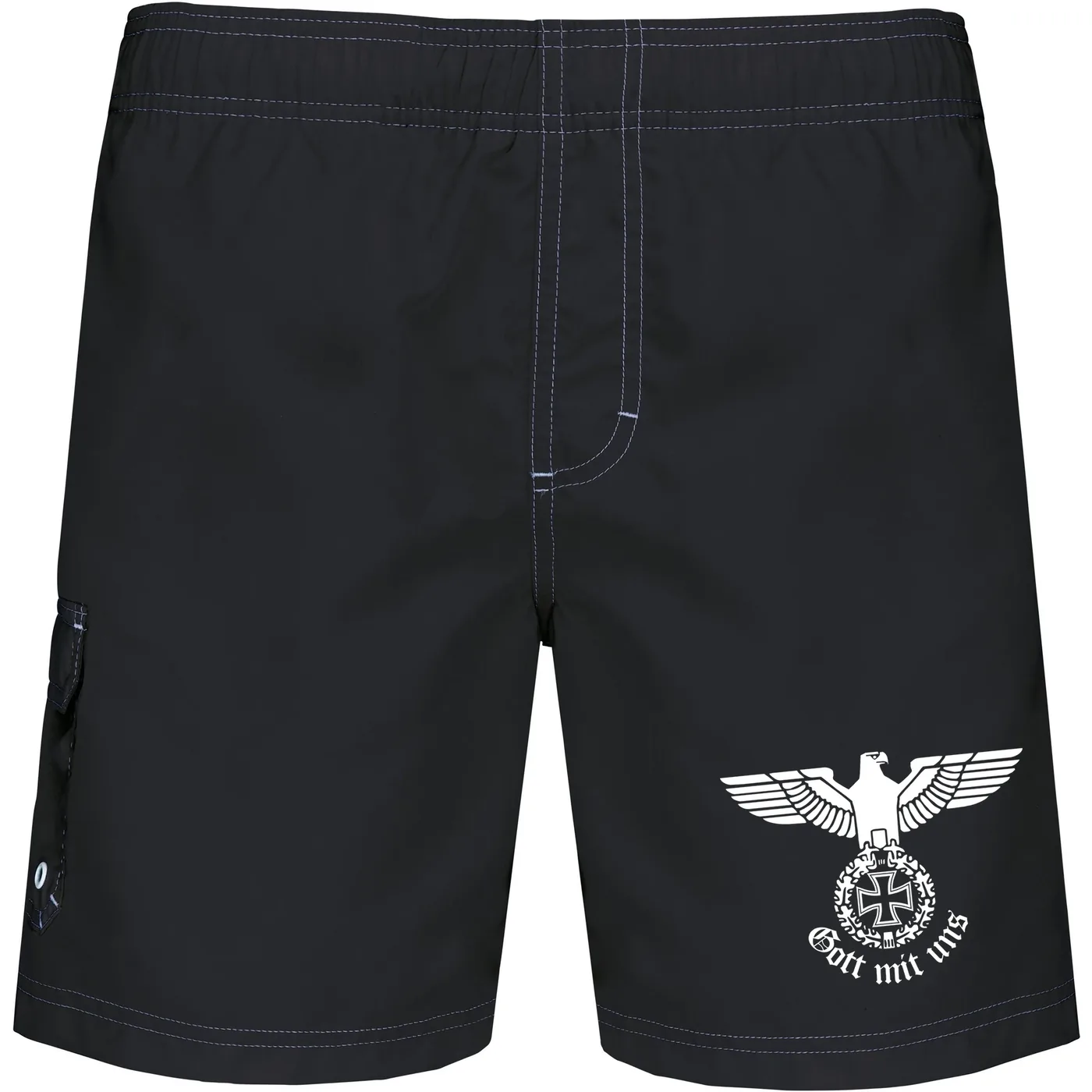 Bestickte Herren Badehose - Gott mit uns