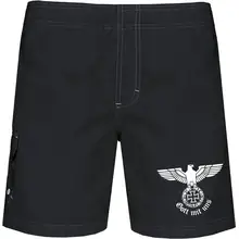 Bestickte Herren Badehose - Gott mit uns Vorderseite