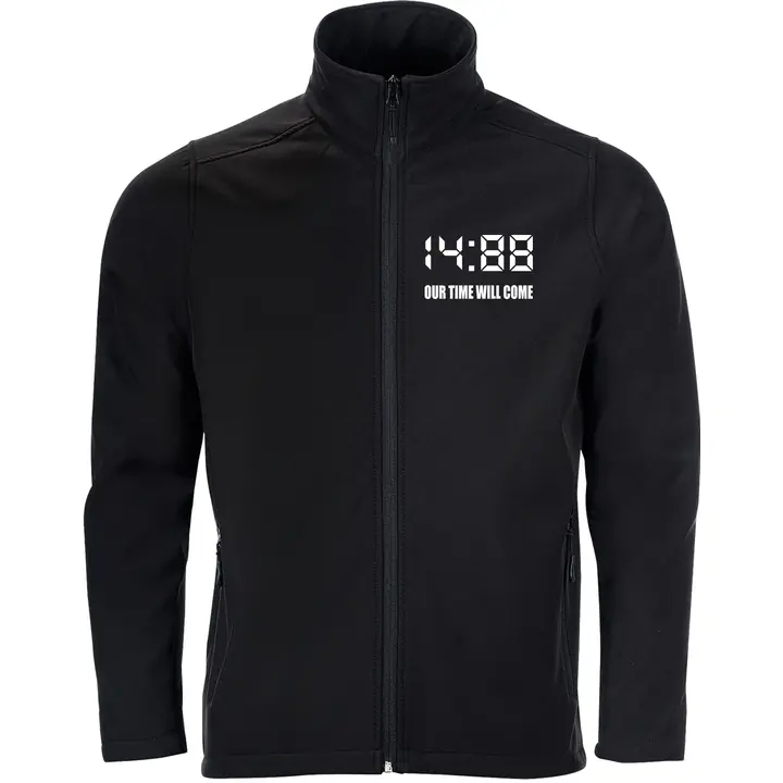 Bestickte Herren Softshelljacke "2-lagig" - 1488 Our time will come