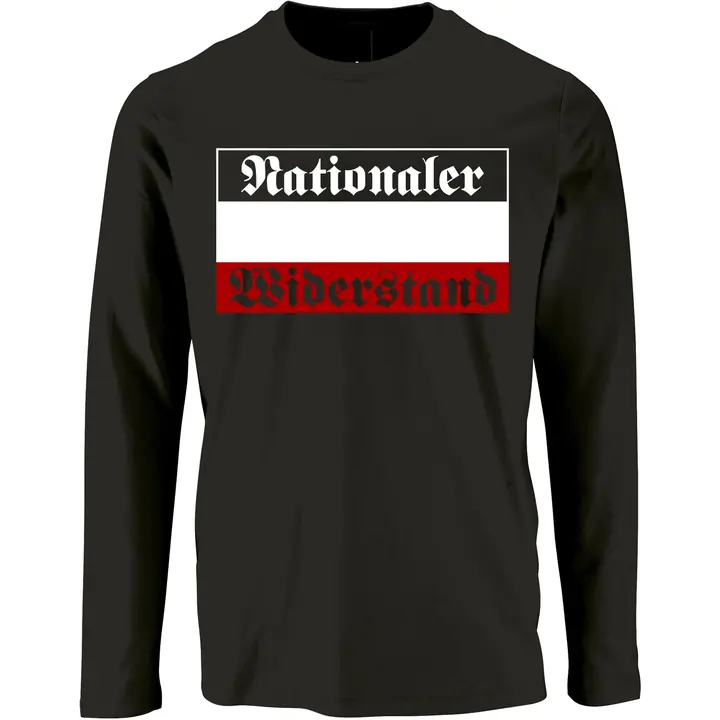 Herren Langarm Shirt - Nationaler Widerstand