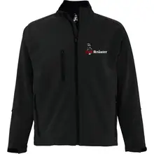 Bestickte Damen Softshelljacke "3-lagig" - Heil Kräuter Vorderseite