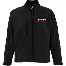 Bestickte Herren Softshelljacke "3-lagig" - Thüringer, wir bereuen nicht - gewählte Variante
