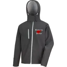 Bestickte Herren Softshell Kapuzenjacke - Kinder des Reiches - gewählte Variante