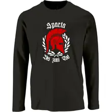 Herren Langarm Shirt - Sparta, bis zum Tod Vorderseite