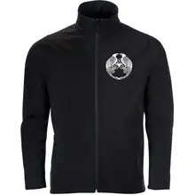 Bestickte Herren Softshelljacke "2-lagig" - Raben - gewählte Variante
