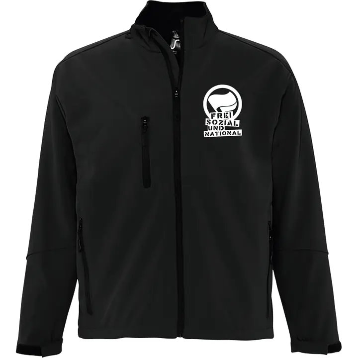 Bestickte Herren Softshelljacke "3-lagig" - Komm zur Revolution