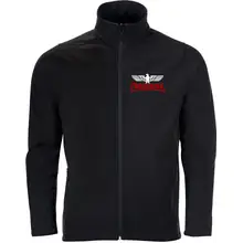 Bestickte Herren Softshelljacke "2-lagig" - Consdaple mit Adler Vorderseite