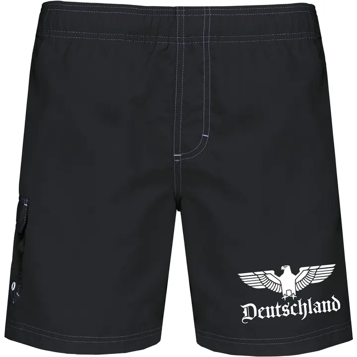 Bestickte Herren Badehose - Adler, Deutschland