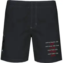 Bestickte Herren Badehose - Mein Schwert für Tyr Vorderseite