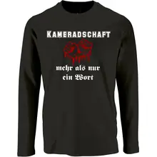 Herren Langarm Shirt - Kameradschaft mehr als nur ein Wort Vorderseite